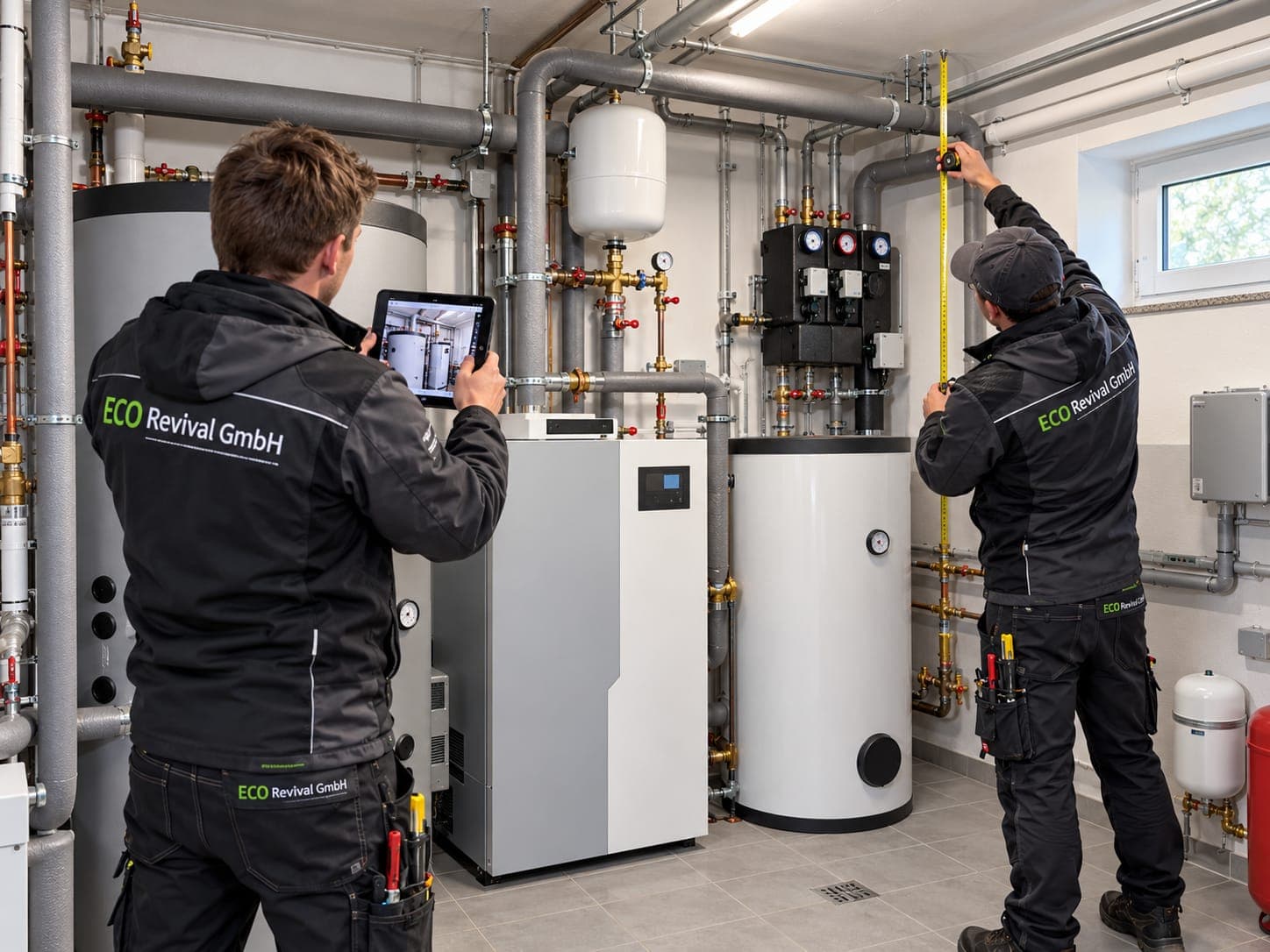 Aufnahme der bestehenden Heizungsanlage im Technikraum
